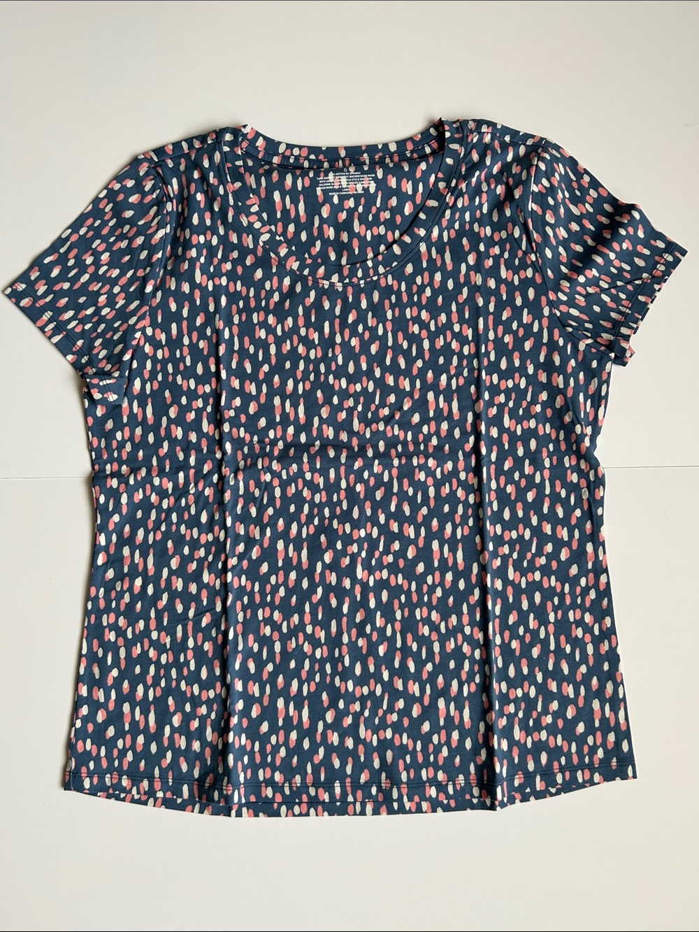 Sleep Sense Women's Navy pink & cream color  Pajama Short Sleeve